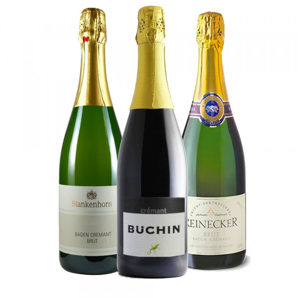 Cremant Festtags-Paket - 3 x Baden Cremant Winzersekt aus dem Markgräflerland