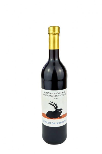 Spätburgunder Rotwein "Zunzinger Rosenberg" trocken 2014 - Weingut Dr. Schneider