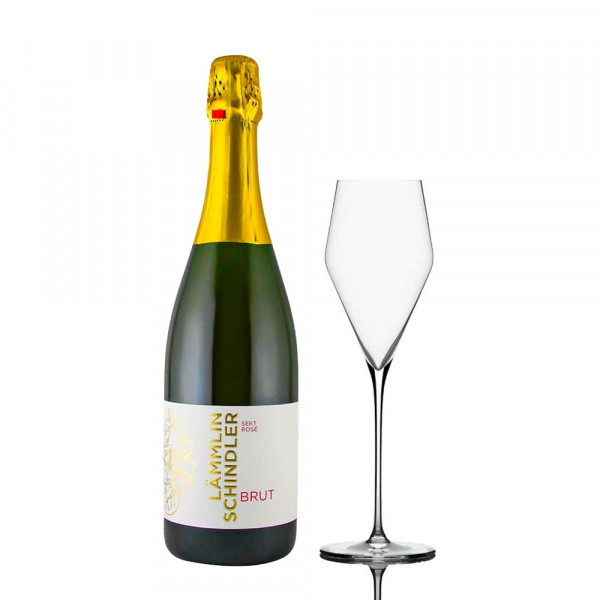 Zalto Champagnerglas & Winzersekt Brut Rosé - Geschenkset