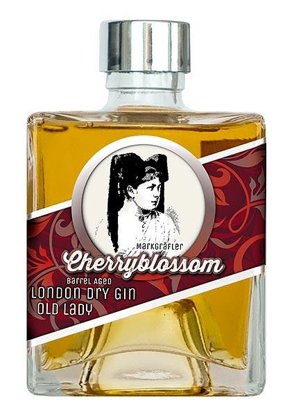 CherryblossomGin »Old Lady« KLEIN - Eichenfass gereifter Dry Gin 45% - 0,05L