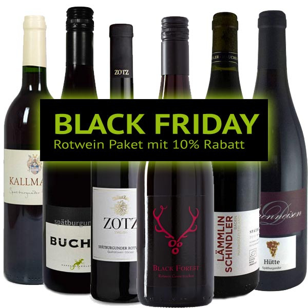 BLACK FRIDAY Rotwein Paket 2018 mit 10% Rabatt