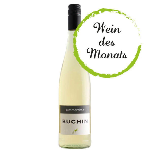 Summertime Secco WEIN des MONATS 08/2022 - Weißer Perlwein - Weingut Büchin, Schliengen