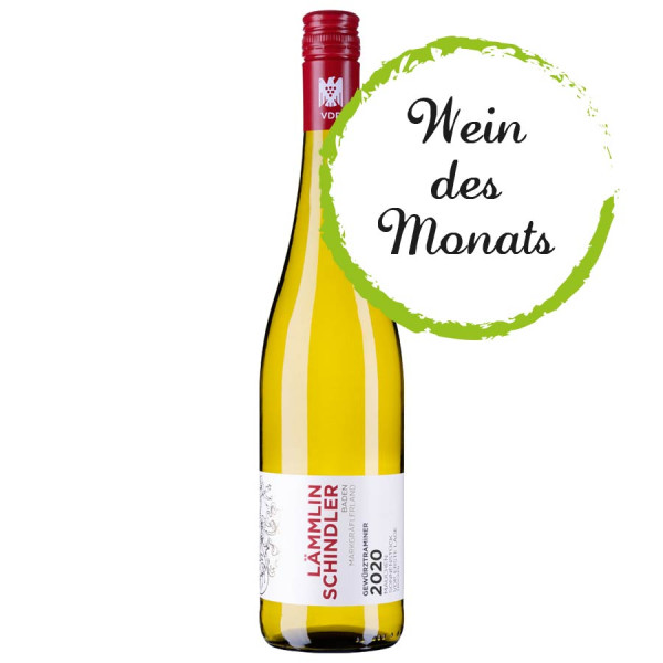 Gewürztraminer SONNENSTÜCK trocken 2020 VDP. ERSTE LAGE - BIO - Weingut Lämmlin-Schindler