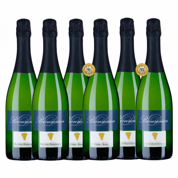 6er Siegerpaket - Meiningers Deutscher Sektpreis 2021 - Weingut Brenneisen