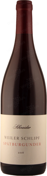 Spätburgunder trocken 2016 Weiler Schlipf - Weingut Schneider (Baden)