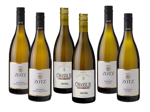 Weingut Julius Zotz- Markgräfler Weißwein Genusspaket- 6 x 0.75l