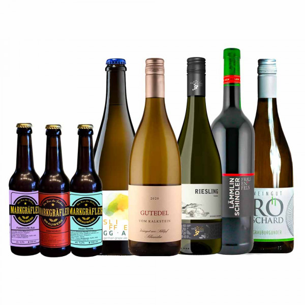 Weinpaket "Bier & Wein ... muss das sein?!" ON DEMAND inkl. Online Weinprobe Video