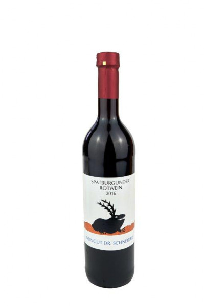 Spätburgunder Rotwein trocken 2016 - Rote Kapsel - Weingut Dr. Schneider