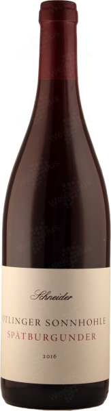 Spätburgunder "Ötlinger Sonnhohle" 2018 trocken - Weingut am Schlipf - Schneider