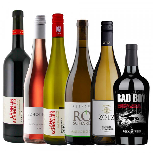 Firmen Online Weinproben Paket Herbst/Winter 2020/21 - 6er
