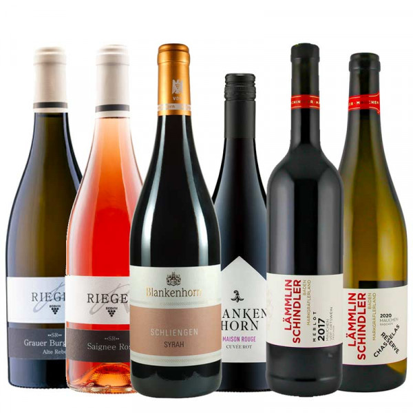 Weinpaket zur Online Weinprobe "Mollige Markgräfler 4.0" ON DEMAND - inkl. Degustations Video
