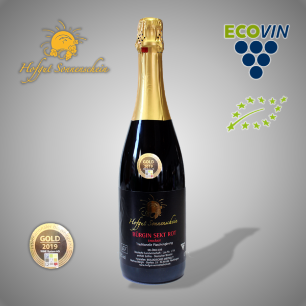 Bürgin Sekt Rot - Hofgut Sonnenschein - Biowein