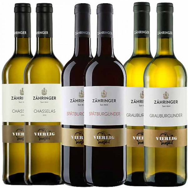 "Vierlig” Probierpaket trocken - Bio-Wein -Weingut Zähringer