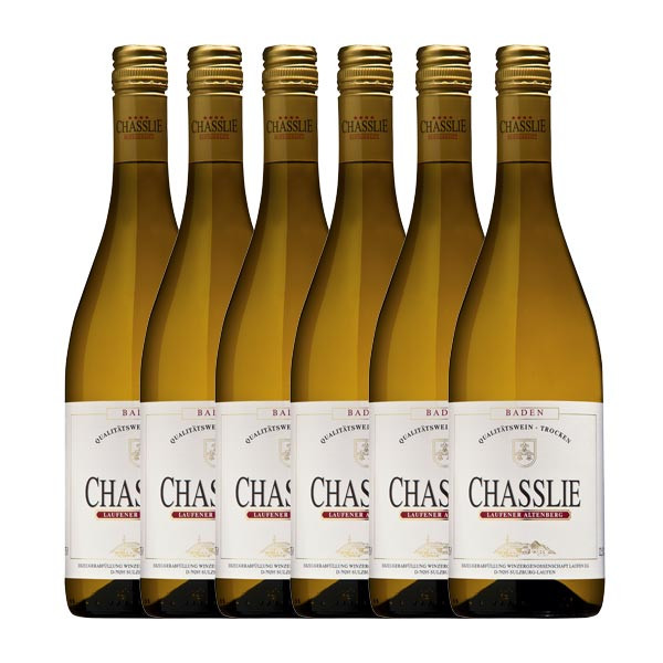 6 x Gutedel CHASSLIE, Qualitätswein, trocken