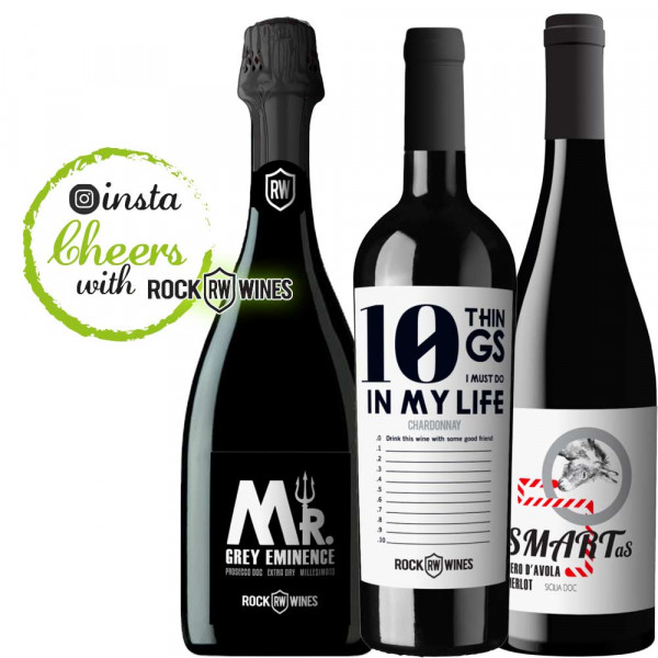 instaCHEERS Weinpaket 3 x 0,75 L - ROCK WINES