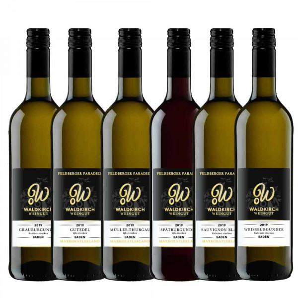 Weingut Waldkirch Kennenlerpaket 5+1 x 0,75 L - Nur im April eine Flasche Gutedel on Top