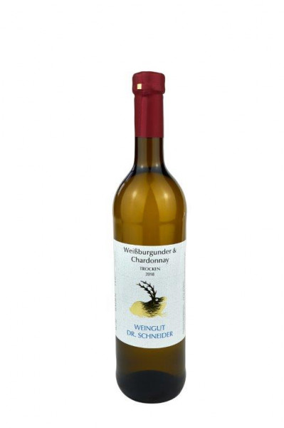 Weißburgunder-Charonnay trocken 2018 - Rote Kapsel - Weingut Dr. Schneider