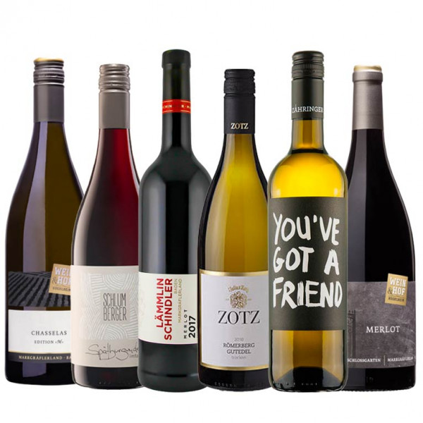 Weinpaket "Markgräfler Online Weintalk" Q1 - 6 x 0,75 L für beide Online Termine