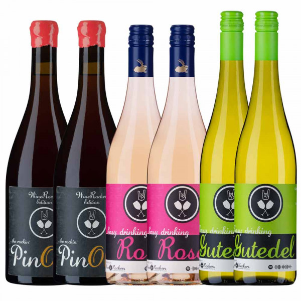 WineRockers Weinpaket - 6 x 0,75 L