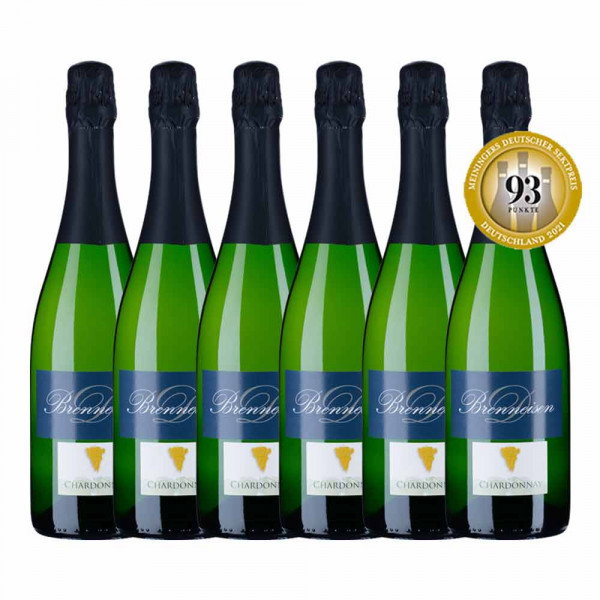Siegerpaket 6x Chardonnay Zero Dossage - Meiningers Deutscher Sektpreis 2021 - Weingut Brenneisen