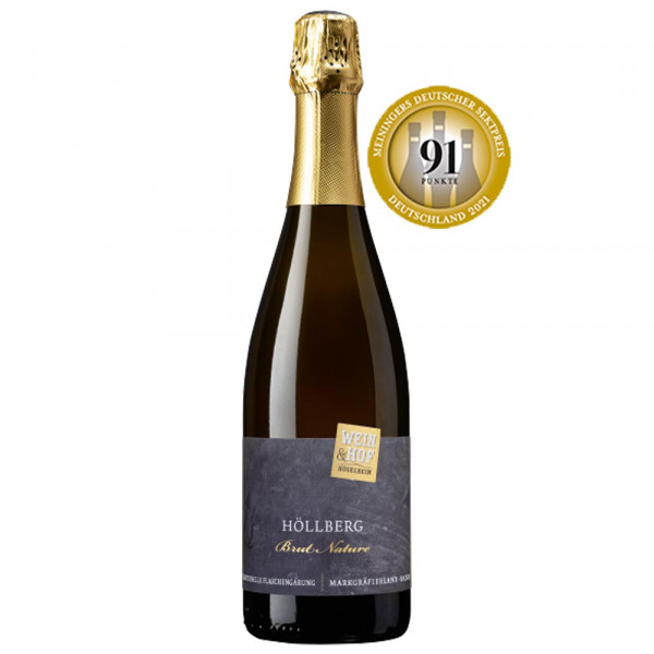 Hügelheimer Höllberg Brut Nature - Wein & Hof Hügelheim - 91P. Meiningers Deutscher Sektpreis 2021